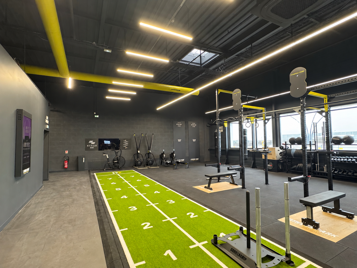 Entraînement dans une salle de sport